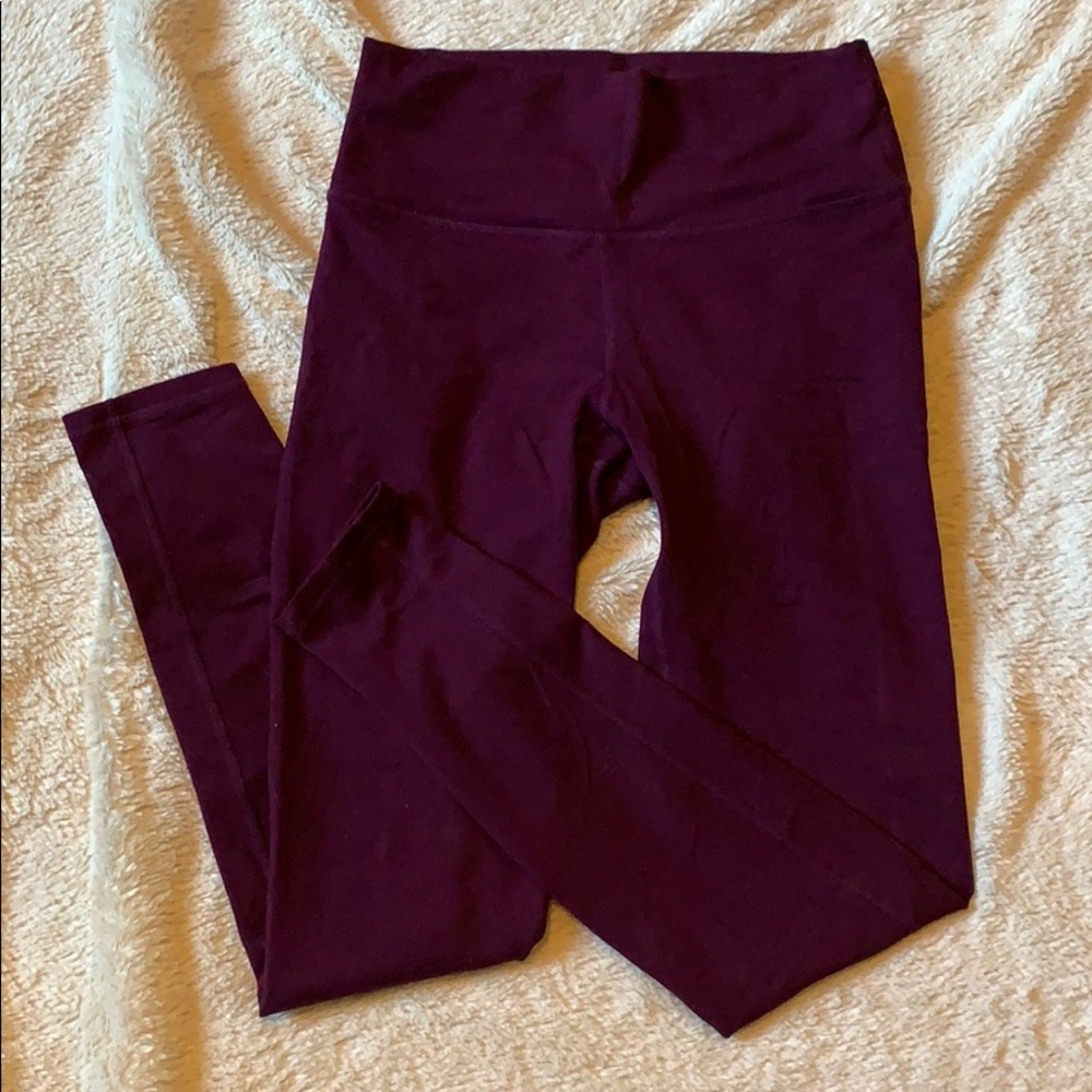 Fabletics Maroon Powerhold Leggings